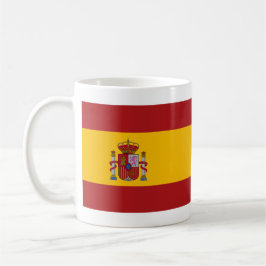 Café Taza de España con bandera y nombre del himno