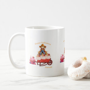 Café Taza de espantapájaros de Halloween feliz Hallowee