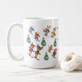 Café Taza de esquí de criaturas acogedoras