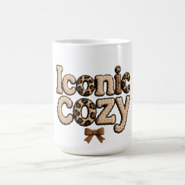 Café Taza de estilo de lana sintética Iconic Mom – P de