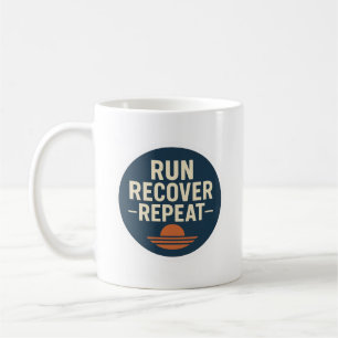 Café Taza de estilo de vida de corredor - Corre. Recupe