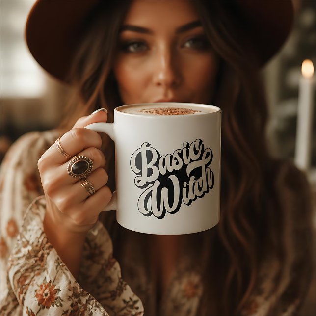 Café Taza de estilo retro de bruja básica (Subido por el creador)