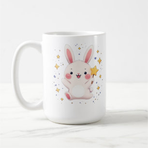 Café Taza de estrella de conejo adorable Kawaii Animal