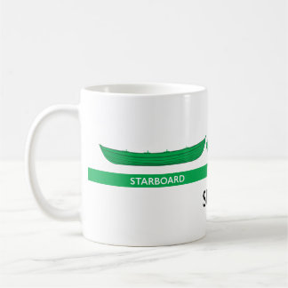 Café Taza de estribor del Rowing del Skiff del puerto