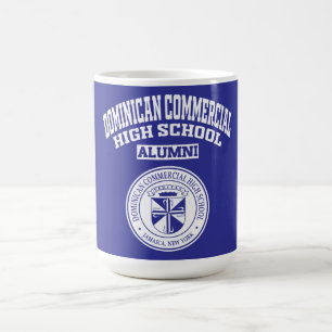 Café Taza de exalumnos de Dominican Commercial HS Seal 