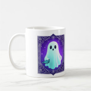 Café Taza de fantasma pastel adorable