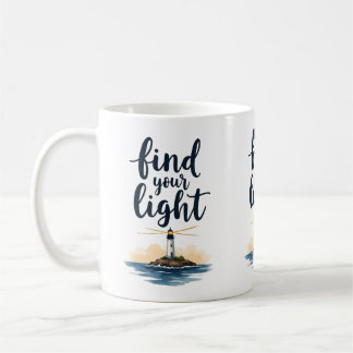Café Taza de faro Encuentra tu luz