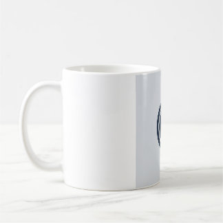 Café Taza de fase lunar minimalista plana - Azul marino