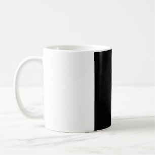 Café Taza de fase lunar minimalista plana - Monocromo n