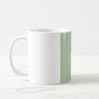 Café Taza de fase lunar minimalista plana - Verde salvi