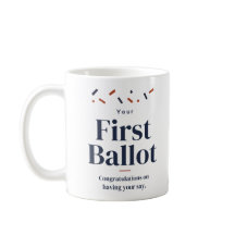 Taza de Felicitación por tu Primer Voto