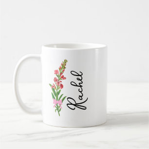 Café Taza de flor de nacimiento Coquette personalizada,