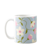 Taza de flor floral bonita
