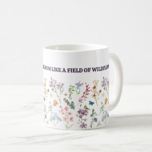 Café Taza de floración del conocimiento, inspiración pa
