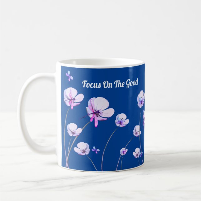 Café Taza de Florecer Positividad (Izquierda)