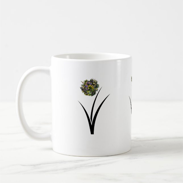 Café Taza de flores (Izquierda)