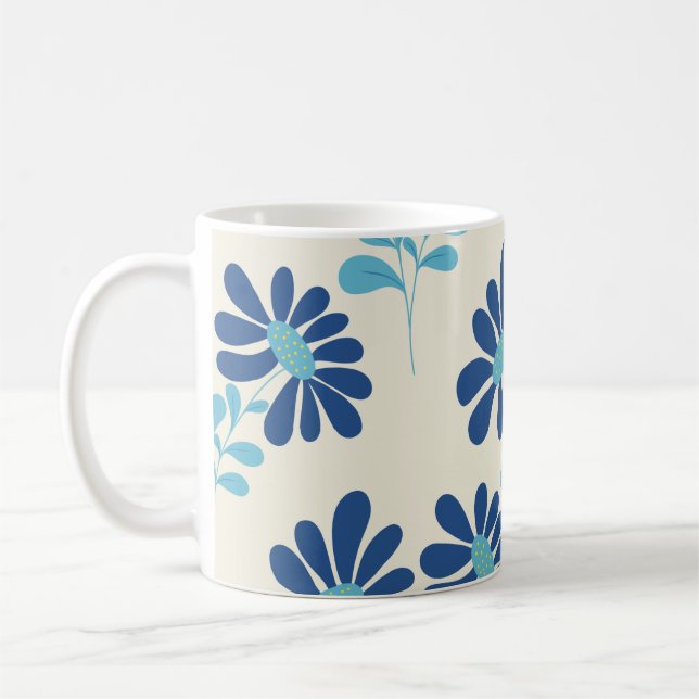 Café Taza de flores (Izquierda)
