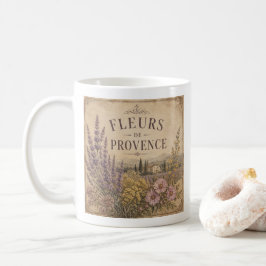 Café taza de flores de Provenza