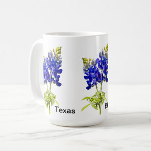 Café Taza de flores de Texas Bluebonnet