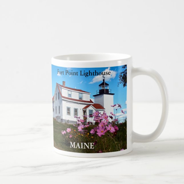 Café Taza de Fort Point Lighthouse, Maine (Derecha)