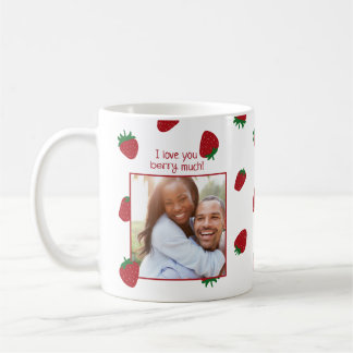 Café Taza De Foto De Fresa Te Amo Mucho