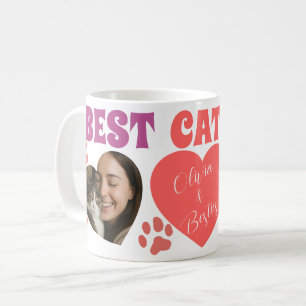 Café Taza de foto de gato personalizada para mamá gata