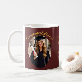 Café Taza de foto de graduación personalizada Felicitac