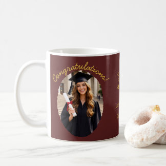 Café Taza de foto de graduación personalizada Felicitac