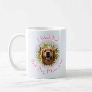Café Taza de foto de perro personalizada Mejor mamá de 