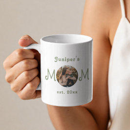 Café Taza De Foto Del Primer Día De La Madre Establecid