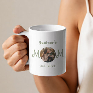 Café Taza De Foto Del Primer Día De La Madre Establecid