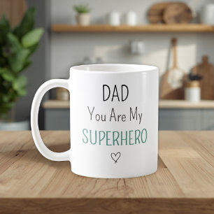 Café Taza De Foto Del Superhéroe Eres Mi Papá Moderno