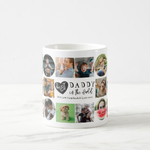 Café Taza de Foto Moderna Mejor Papá del Mundo
