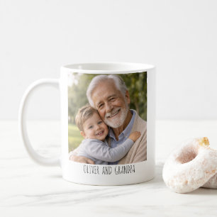 Café Taza de Foto Personalizada – “El Mejor Abuelo del