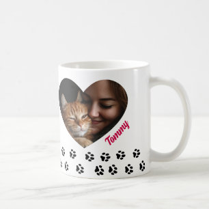 Café Taza de Foto Personalizada   Huellas de Garra con 
