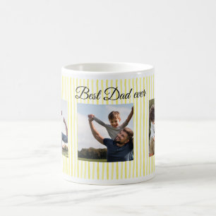 Café Taza de Foto Personalizada Mejor Papá del Mundo