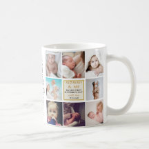 Taza de foto personalizada para el primer día de l
