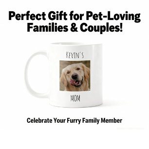 Café Taza de foto personalizada para mamá de perro Re