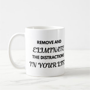 Café Taza de Frase Motivacional - Quita y Elimina...