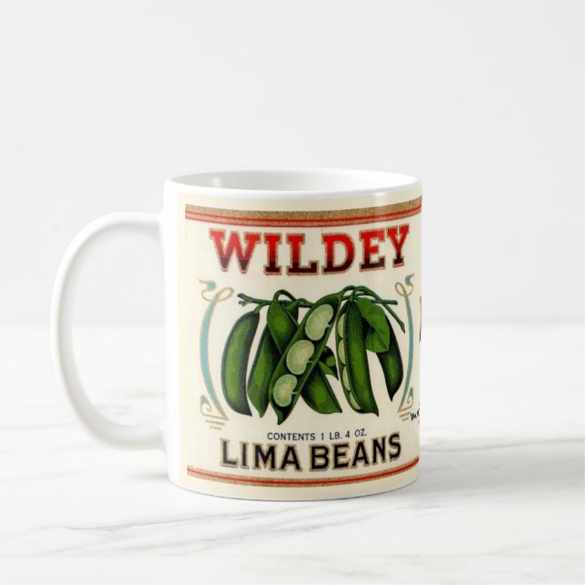 Café Taza de frijoles de Lima (Izquierda)