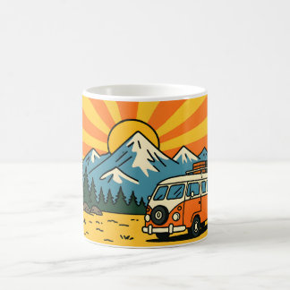 Café Taza de furgoneta campera de viaje