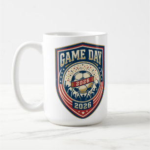 Café Taza de fútbol para el día del partido 2026   Taza