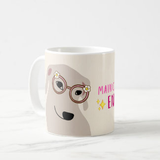 Café Taza de Gafas de Perro Lindo Energía de Personaje