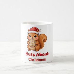 Café Taza de galletas de ardilla de Navidad