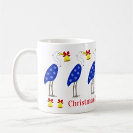 Café Taza de garzas de Navidad