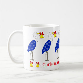 Café Taza de garzas de Navidad