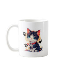 Taza de gatito adorable