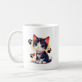 Café Taza de gatito adorable