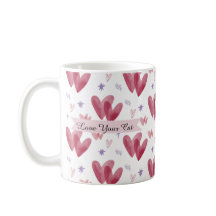 Taza de Gato Adorable – Corazones y Estrellas, Fot