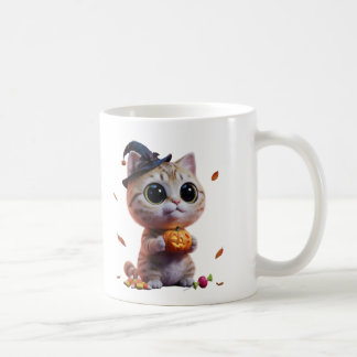 Café Taza de gato bruja de Halloween linda